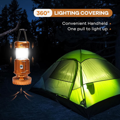 Portable LED Lanterns Camping Fans